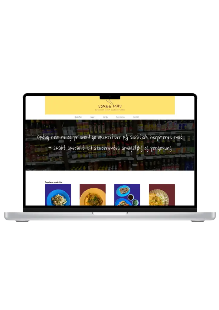 mockup af projekt online-magazine
